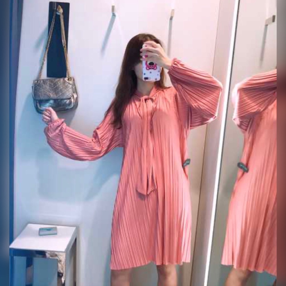 PLEATED DRESS - Picture 5 of 12